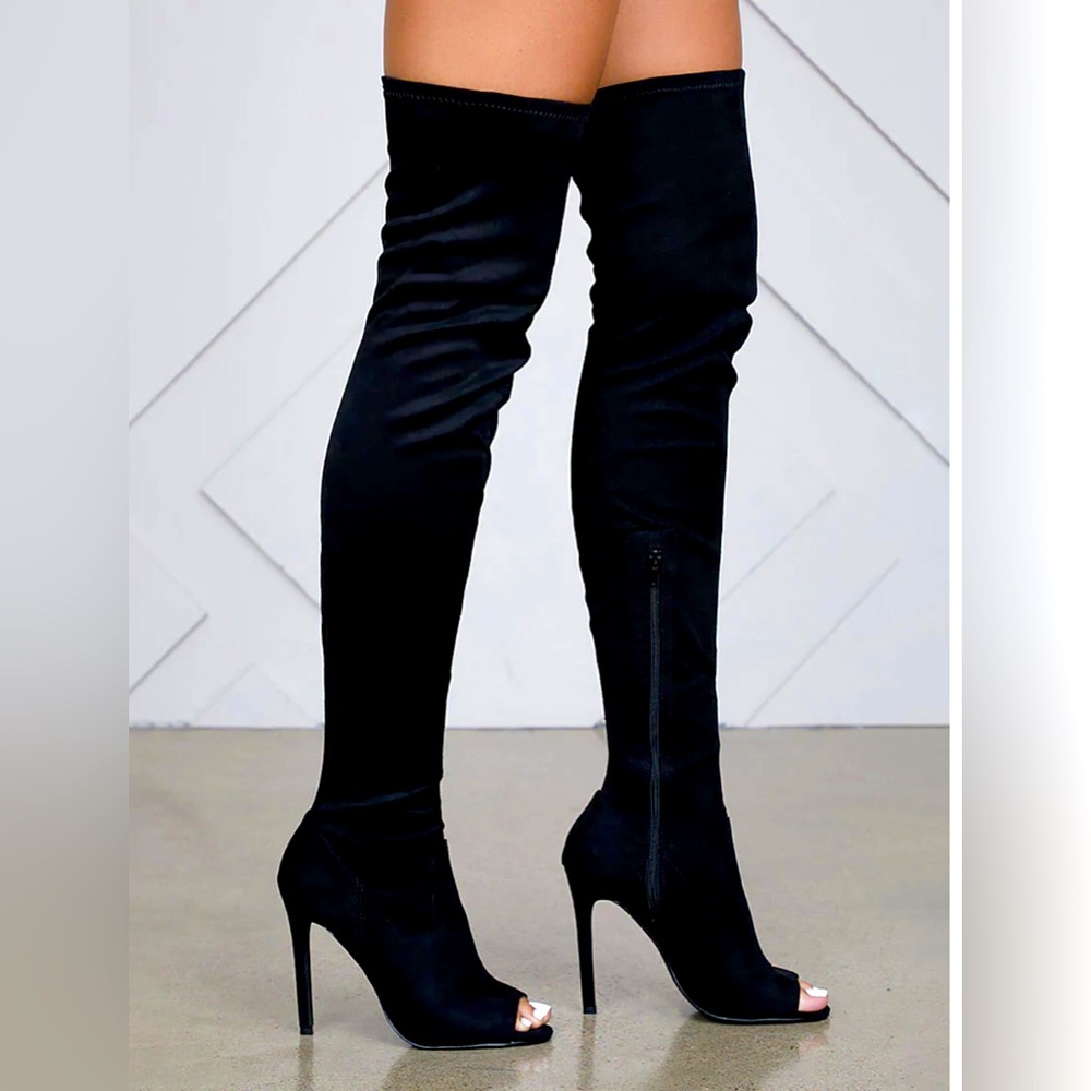 Festival Long boots open toe. 5.5